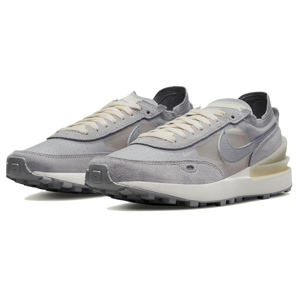 Nike Waffle One Women's Grey Fog Light Smoke Grey Coconut Milk Pink Foam Alpha Orange DX5765-001