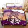 Anime Vinland Saga Beddengoedset Dekbedovertrek Bedset Dekbedovertrek Kussensloop Dekbed King Queen Maat Jongens Volwassenen Beddengoedset