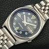 GENUINE VINTAGE SEIKO 5 AUTOMATIC 7019A JAPAN MENS BLUE DIAL WATCH A702347-5 R124-a702347