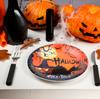 Candy Basket, Candy Bag, Orange, Pumpkin Pattern, with Handle, Halloween Decoration, 30x17x17