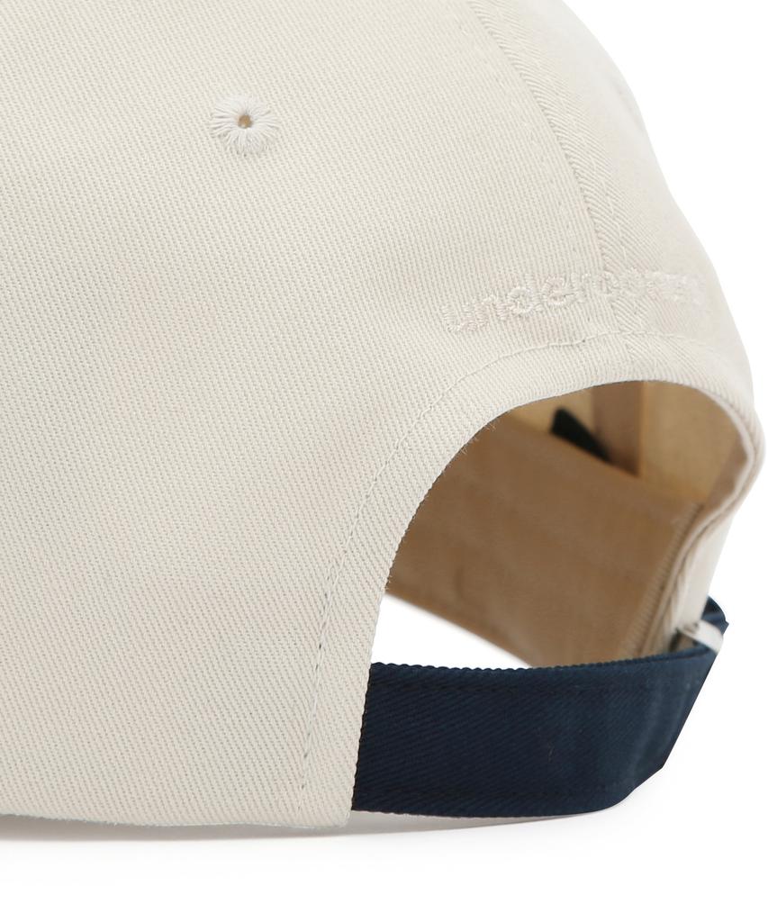 Eondeokeonteulol All-Season Cotton Color Block Logo Soft Top Ball Cap Unisex Baseball Cap College Crew / Authentic B B / Navy