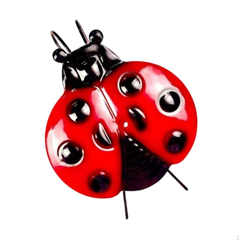 Ladybug Garden Decor Metal Ornament for Outdoor And Indoor Areas