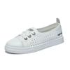New Summer Small White Shoes for Women's Hollow Breathable Student Board Shoes Casual Shoes To Increase Climax Street Photography