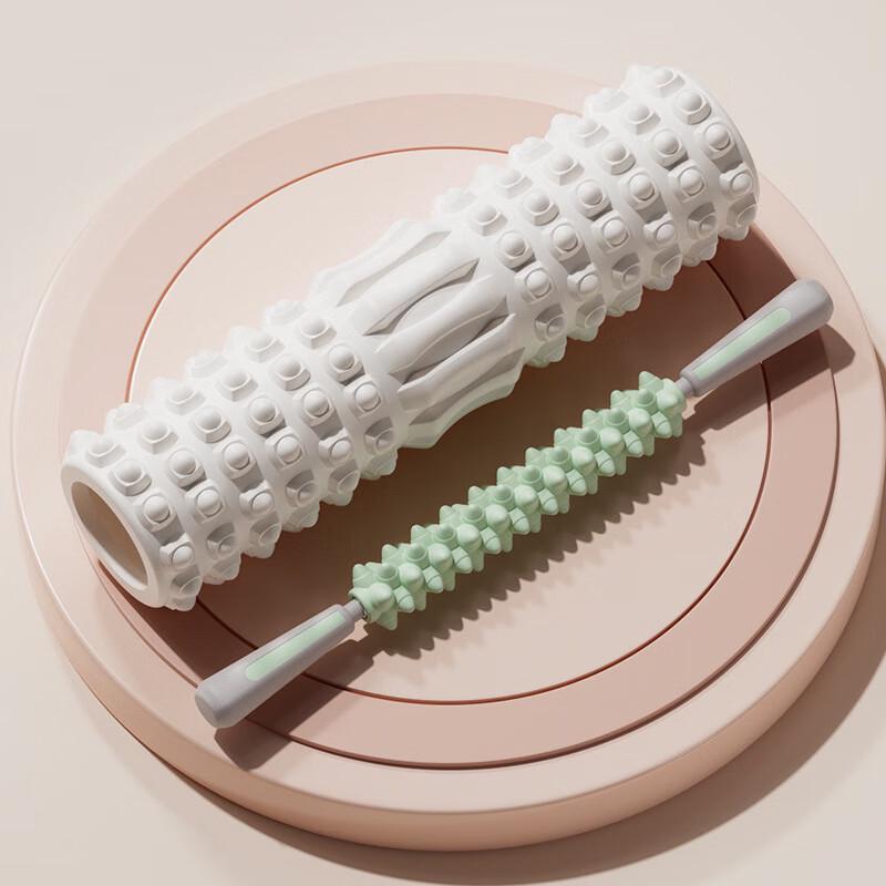 Textured Foam Roller & Massage Stick Set