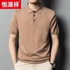 Hengyuanxiang Men's Wool Blend Long Sleeve Polo Sweater