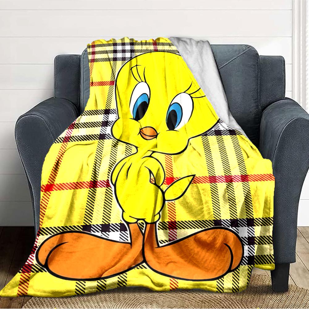 1pc Tweety3 Blanket, Gift, for Men and Women, Soft Blanket, Good for Sofa Bed Couch Travel, Lightweight Flannel Blanket