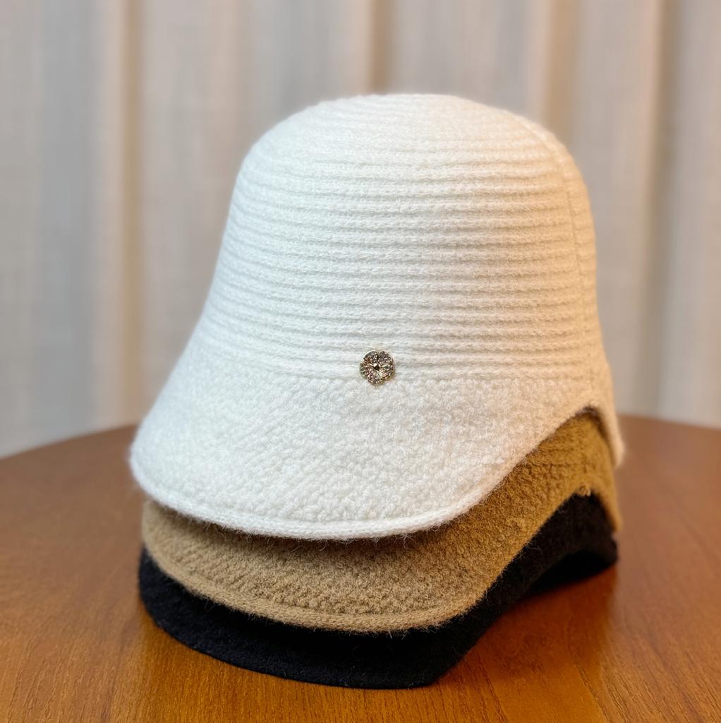 New Autumn and Winter Wool Fisherman Hat Women's Irregular Face Small Basin Hat Casual Versatile Bucket Hat Women's Style