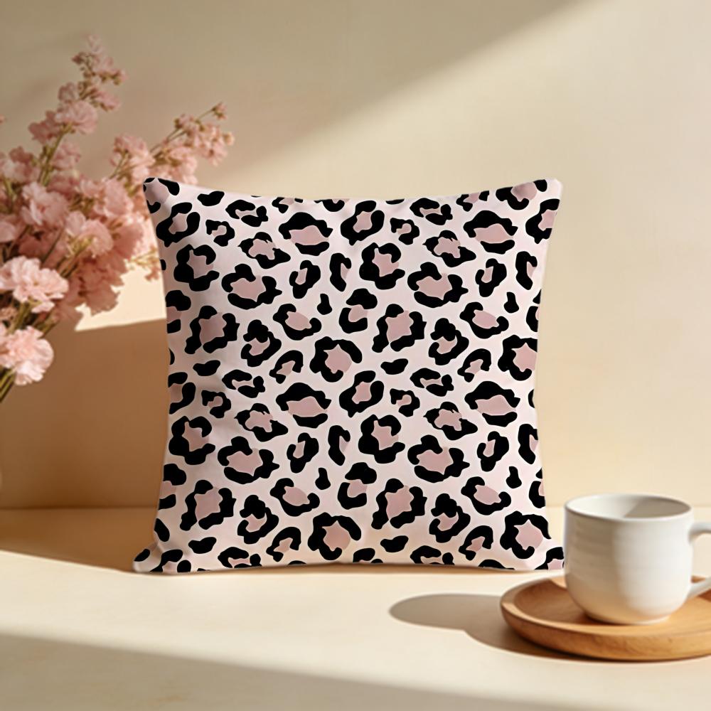 Kissenbezug mit auffälligem Leopardenmuster Weiche Kissenbezüge für Zuhause Schlafzimmer Wohnzimmer Sofa