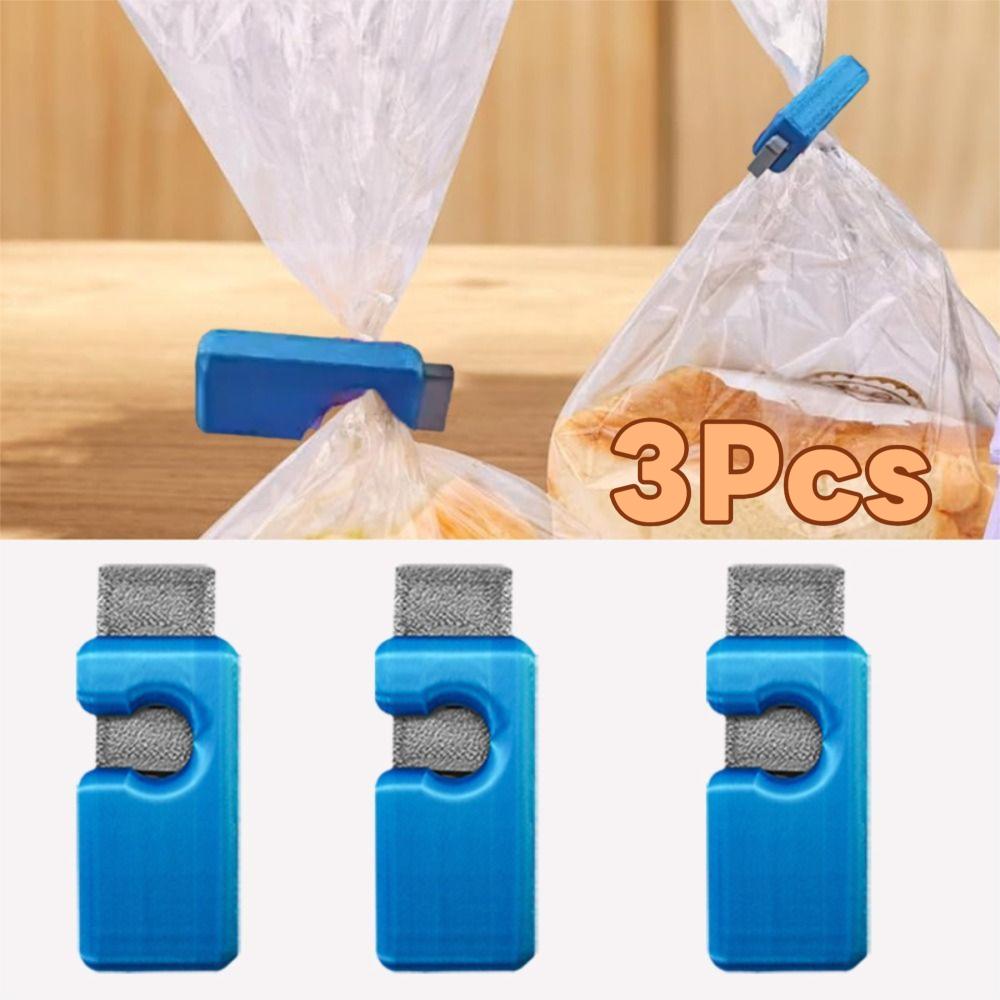 3pcs Fresh-keeping Bread Bag Clip Moisture-proof Sealing Bag Clip Snack Bag Clip  Home