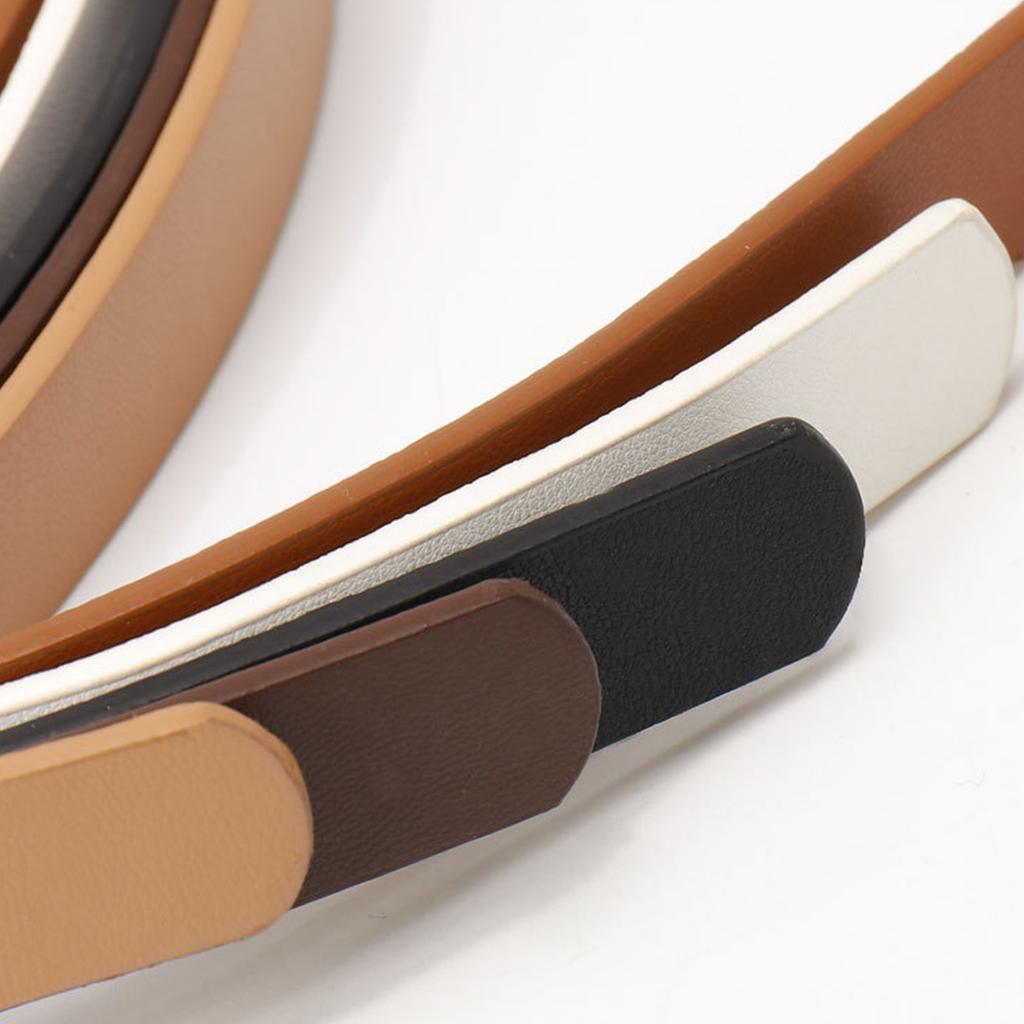 Women's Waist Belt Fashion PU Leather Belt Decorative Waistband Trendy Waist Accessory for Jeans Trousers Dresses