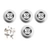 RC Car Metal Wheel Frame Rim Upgrade Accessories Parts Kit for MN D90 MN 99 MN 91 FJ 45(Silver MN 027S )