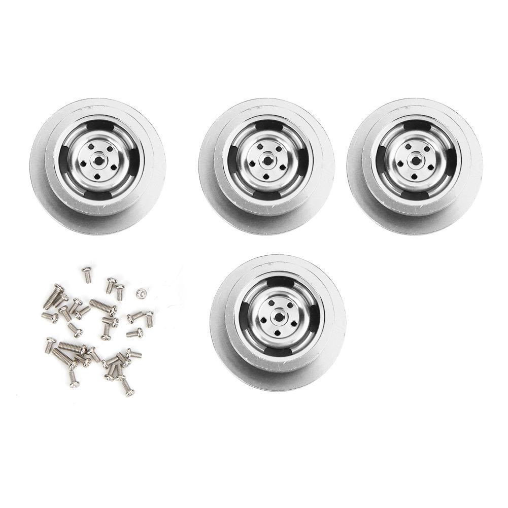 RC Car Metal Wheel Frame Rim Upgrade Accessories Parts Kit for MN D90 MN 99 MN 91 FJ 45(Silver MN 027S )