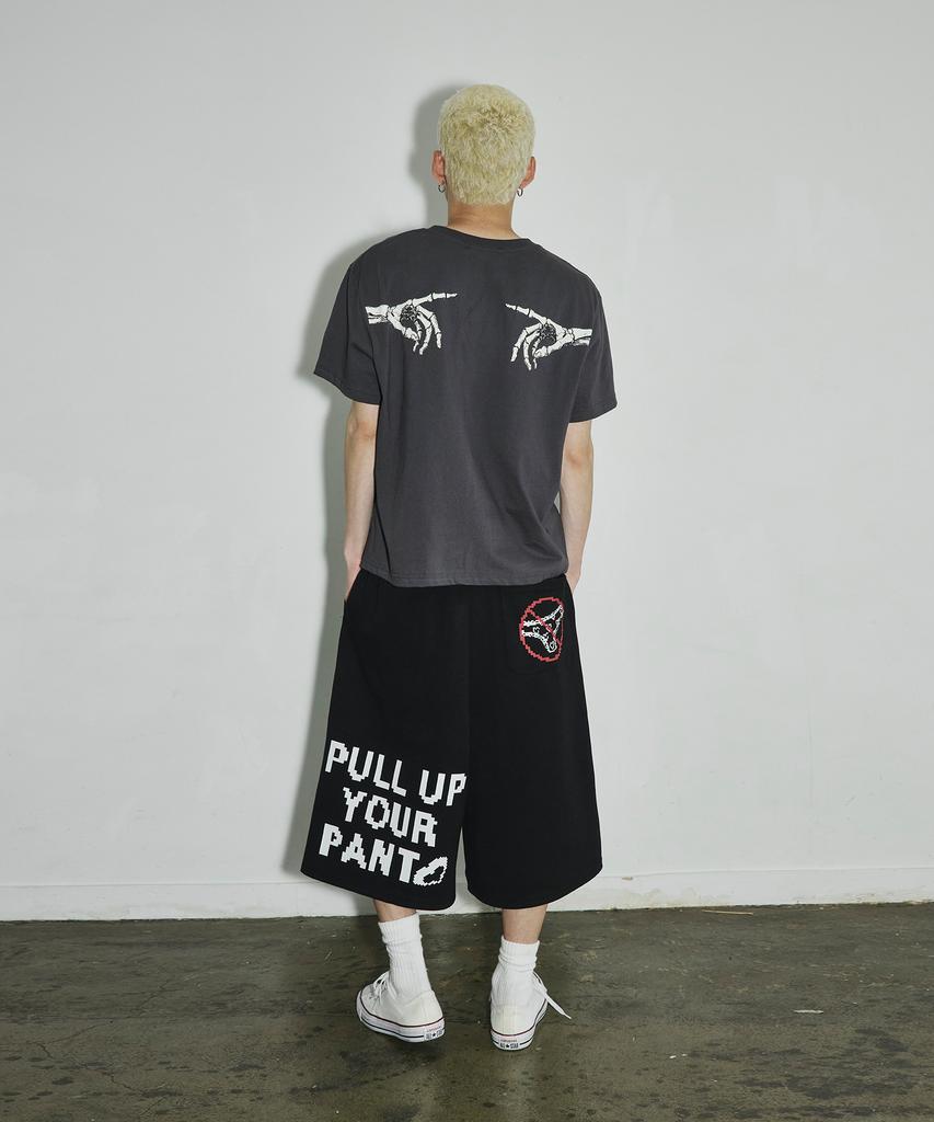 SCALLYWAG Pull Up Bermuda Sweat Shorts [Black]