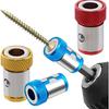 Screwdriver Meonsopoli Head Magnetic Ring for Drill, 6 Pieces Magnetic Screw Ring, Universal Magnetizer for Drill, 1/4"/6.35mm Universal Magnetic Bit
