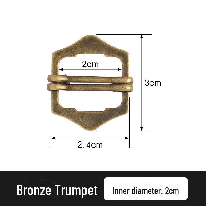 Unisex Metalowa Japońska Klamra Trójstopniowa do Regulacji Garniturów i Ogrodniczek