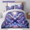 Phoenix Pattern Bedding Quilt Set Quilt Cover Pillowcase Home Decoration Birthday Gift (1 * Duvet Cover + 2 * Pillowcase, Without Core)