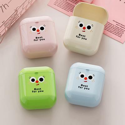 1Pcs Plastic Dopamine Storage Box Cute Small Data Cable Organizer Lightweight Sealed Lipstick Storage Box Students