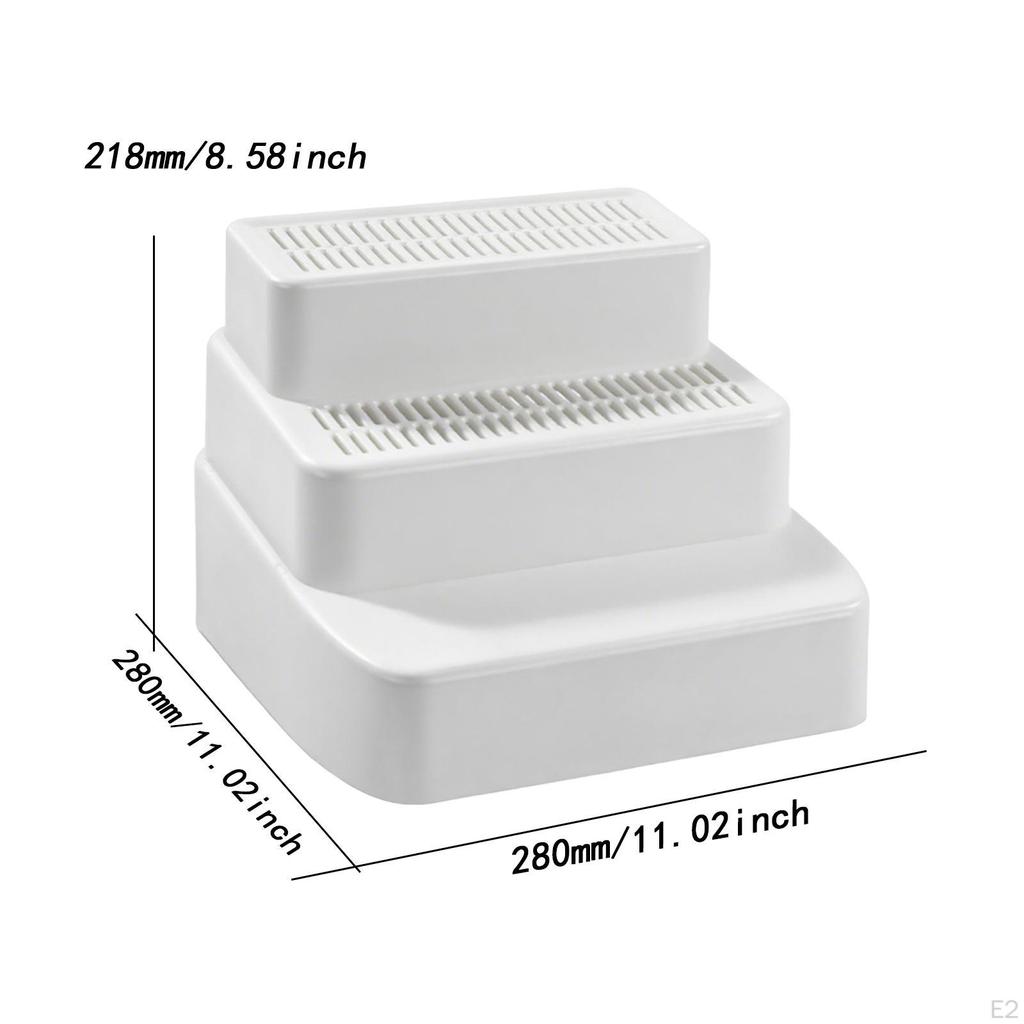 3 Level Cat Litter Stair Ramp Disassembled for Senior Cats Multifunctional 28x28x21.8cm Accessories
