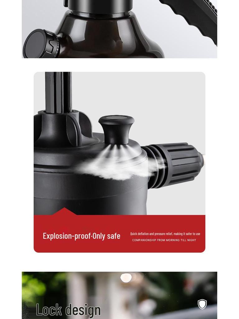 Großer Kapazität Schwarz Transparent Schaumsprüher mit Messbecher für Autowäsche