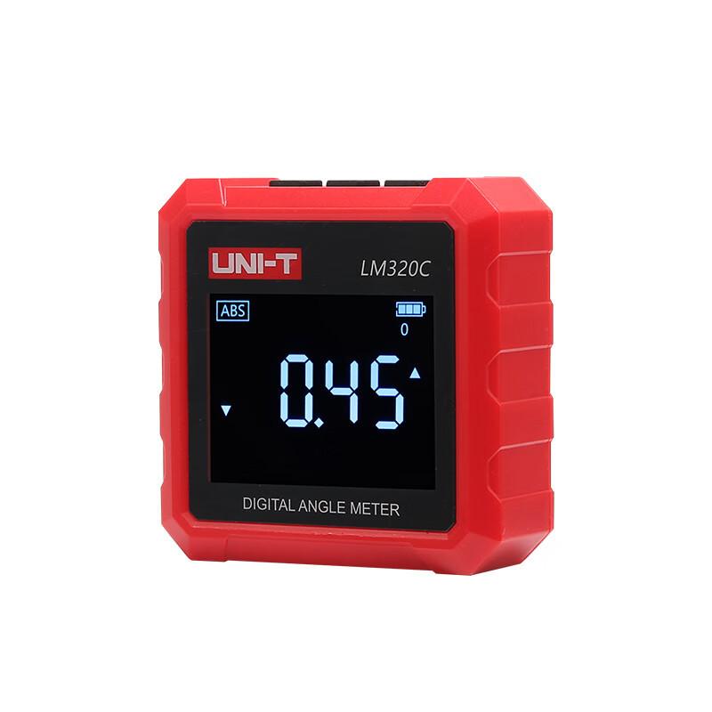 UNI-T LM320C Digital Inclinometer Electronic Goniometer Magnetic Angle Meter for Precision Measurement Absolute & Relative 4x90°