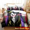 3D Print  OVERLORD Bedding Set Duvet Cover Bed Set Quilt Cover Pillowcase Comforter king Queen Size Boys Adult Bedding Set