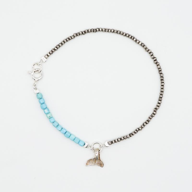 Hakkablacks Mini Turquoise Whaletail Bracelet