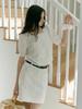 Mout Linen Out-Pocket Mini Skirt (Sand Ivory)