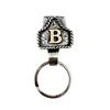 Western Cowboy Letter Keychain Vintage Initial A-Z Key Clip Metal Key Chain Belt Keyring Denim Style Accessory