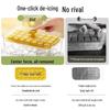 Press-Type Ice Cube Maker with Lid