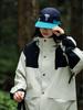 Trendy Color-Block Quick-Dry Five-Panel Waterproof Baseball Cap with Soft Flat Brim for Outdoor Sports and Sun Protection
