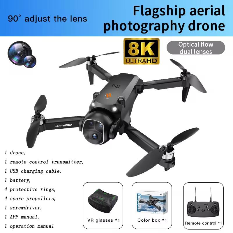 2025 H21 Drones 8K Professinal With Battery HD Aerial Photography Remote Control Aircraft HD Dual Camera Quadcopter UAV Toy Gift