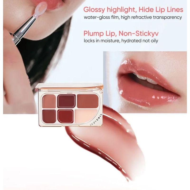 Judydoll - 6-Color Multi-Use Lip Palette - 2 Style