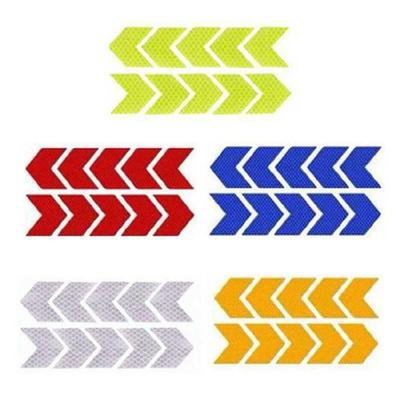 10Pcs Waterproof Self Adhesive Car Reflector Sticker Collision Avoidance Caution