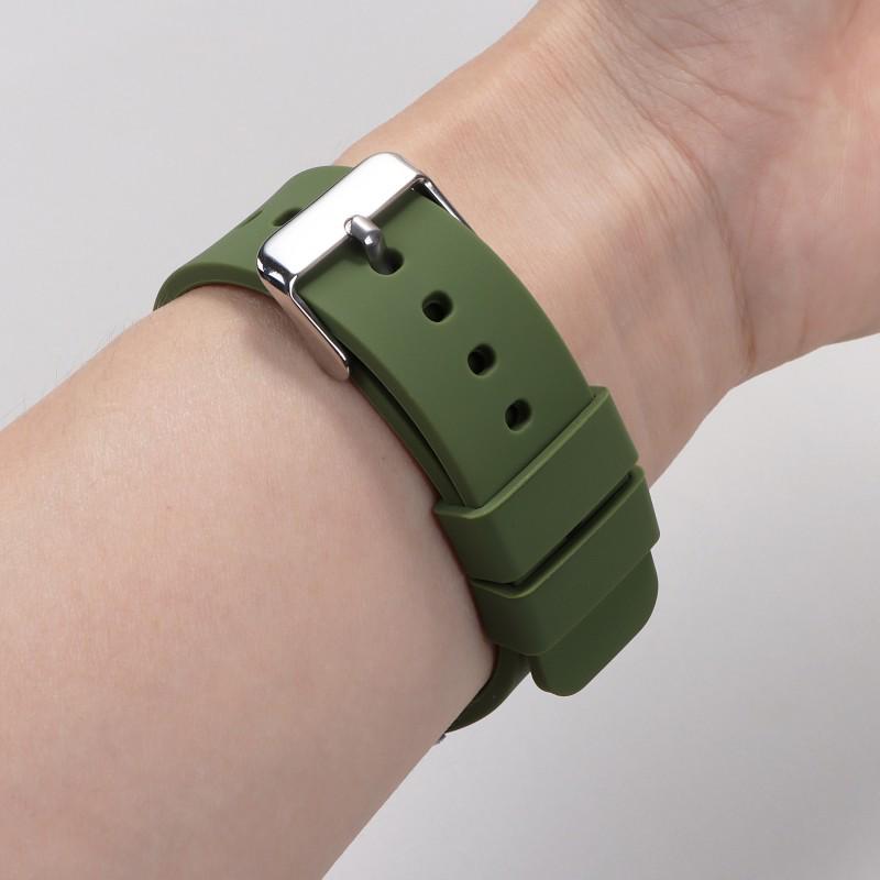 Snabbkopplingsbart Silikonarmband för Samsung & Huawei GT Smartklockor (16-24 mm) Tillgänglig nu