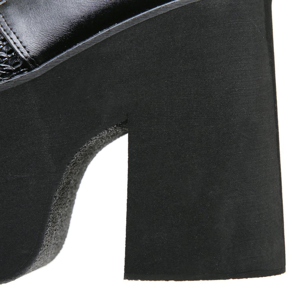 Dámské Mules Šněrovací Platformové Sandály pro Ženy Tlustý Podpatek Prořezávané Vysoké Podpatky Boty Klínový Podpatek Letní Nazouváky Boty Cosplay Boty