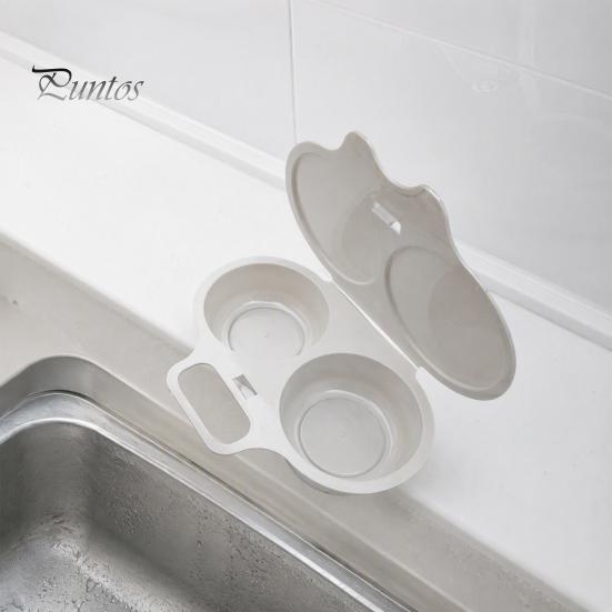 Nepřilnavý parní hrnec na vejce, dvojitá přihrádka, s víkem a rukojetí, rychlý ohřev, vhodný do mikrovlnné trouby, kompaktní vařič pro 2 vejce, rychlé vaření bez oleje, všestranný