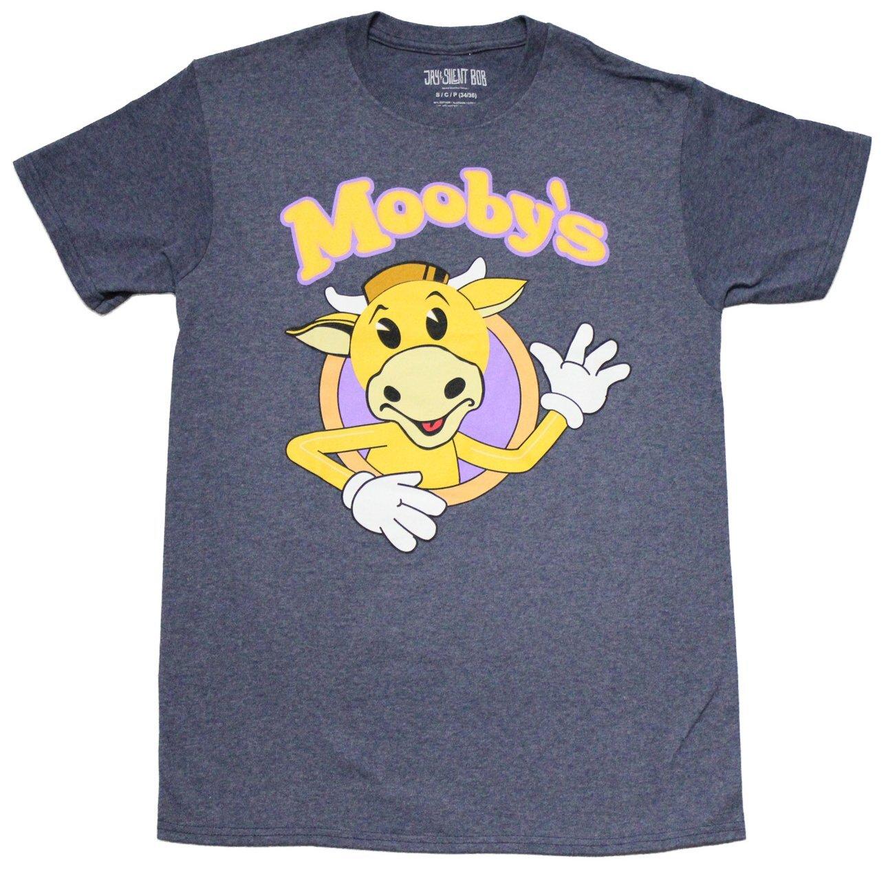 Jay & Silent Bob Mesn T-Shirt - Mooby s the Golden Cow Resturant Logo XL