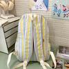 Student School Bag Women's Striped Print Backpack Large Capacity Backpack