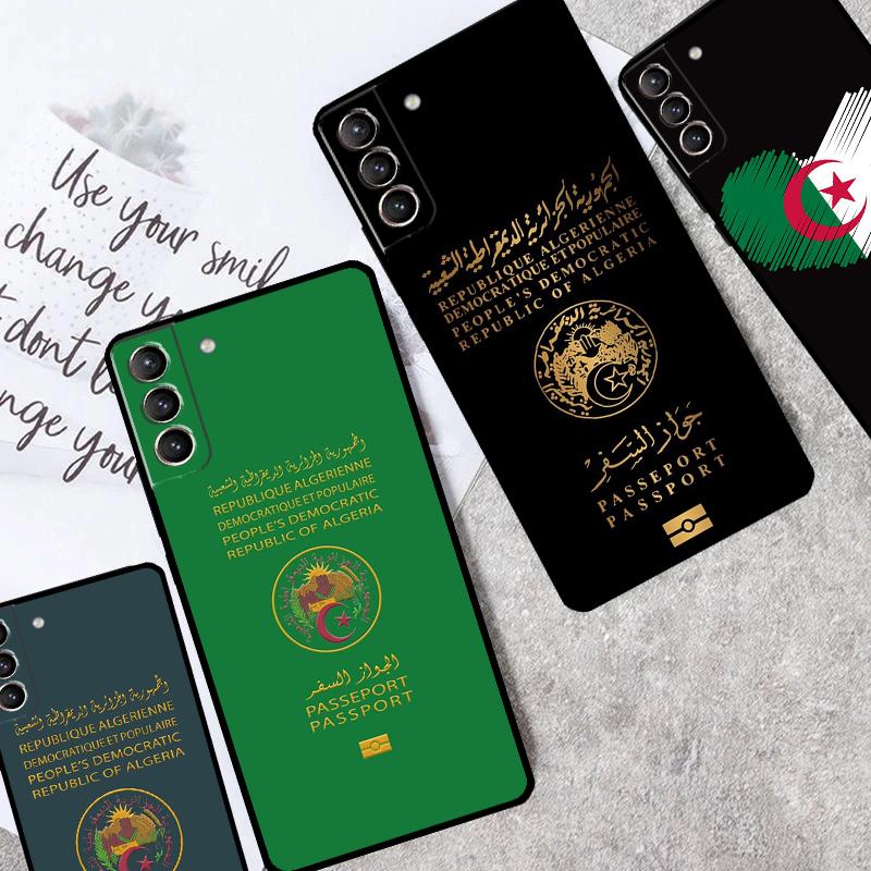 Algerian Algeria Passport Cover For Samsung Galaxy S24 Ultra S23 S22 Plus S20 S21 FE S8 S9 S10 Note 10 20 Ultra Case