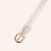New Color Diamond Transparent Pvc Pin Buckle Women's Belt Fashionable Sweet AB Colored Rhinestone Catwalk Belt