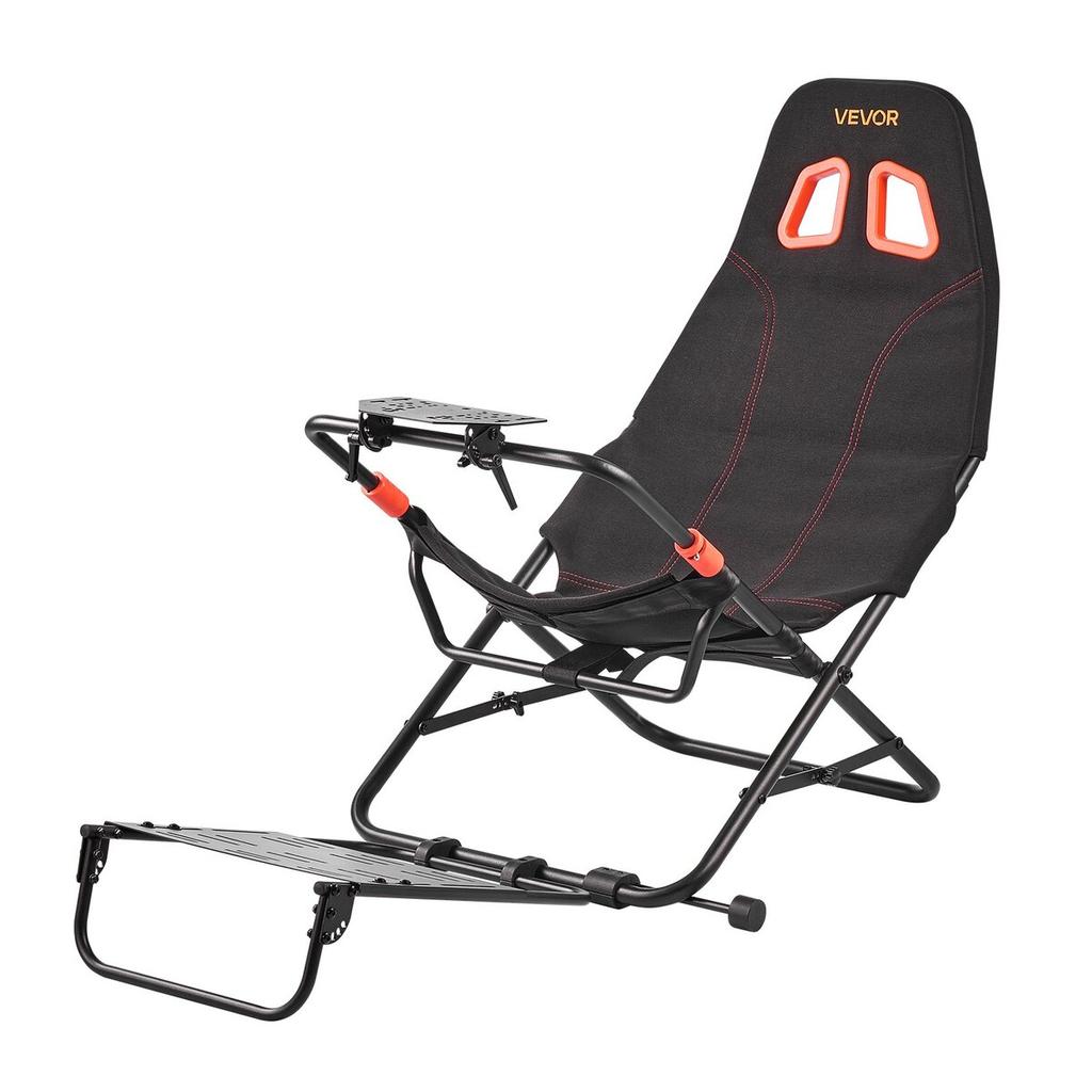 Portable Racing Wheel Stand, Foldable & Adjustable Steering Sim Wheel Stand, 470 mm Seat Inner Width, Compatible with Logitech G923/G920/G29,