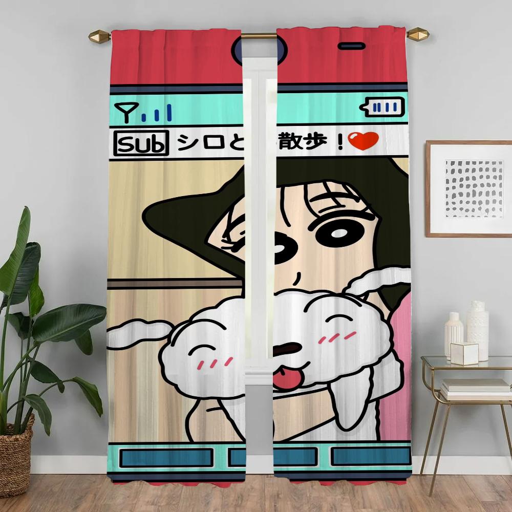 Kitchen Curtains for Bedroom CrayonS ShinS ChanS Shades Modern Living Room Curtains 2 Pieces Blackout Curtain Partition Elegant