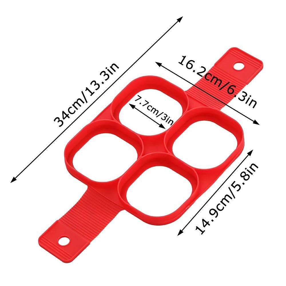 Nonstick Pancake Molds Ring Silicone Fried Egg Mould Reusable Pancake Maker Egg Ring Kitchen Cooking Baking Tools