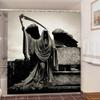 Skull Shower Curtain Waterproof Polyester Fabric Gothic Halloween Sexy Woman Love Print Shower Curtain Cortina De La Ducha
