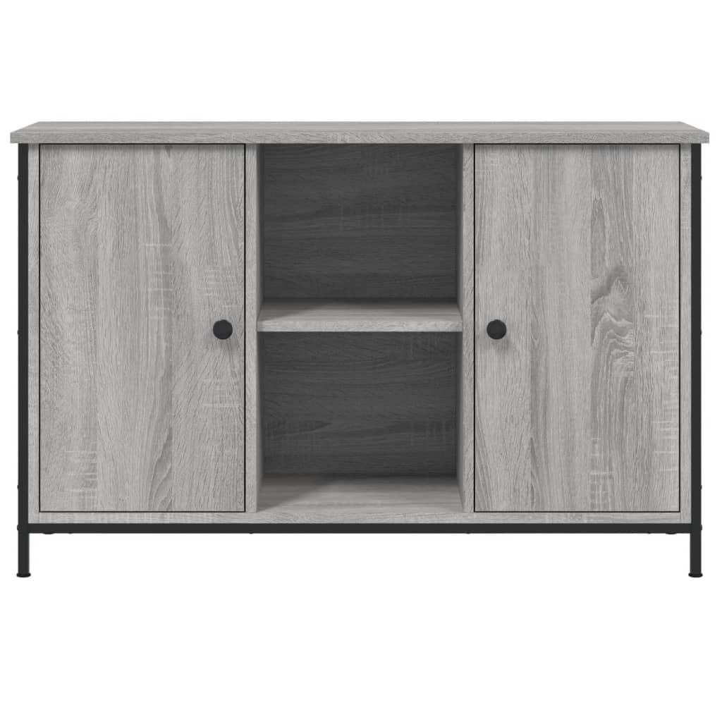 TV Stand in Grey Sonoma Oak 100 x 35 x 65 cm Engineered Wood