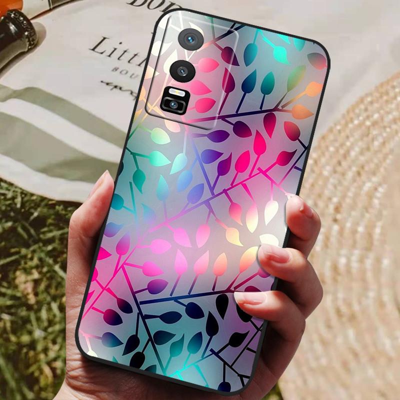 Für Coque Vivo Y76 5G Hülle Silikon Rückseite Handyhülle Für Vivo Y76 5G Hüllen Weiche Bumper Funda für Vivo Y 76 5G V2124 Hüllen