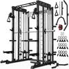 Smith Machine for Home Gym, Multi-Function M12 Power Cage with Cable Crossover System, Squat Rack with Smith Bar, Customized