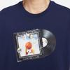 Nike Printed Pattern Crew Neck Casual Pullover Short Sleeve T-Shirt Men Tops Deep-Navy FQ4915-410