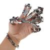 Gotycki Punk Rękawica Ręka Szkieletu Regulowany Metalowy Pazur Palca Szkielet Pełne Pierścienie na Palce na Halloween Cosplay i Imprezę
