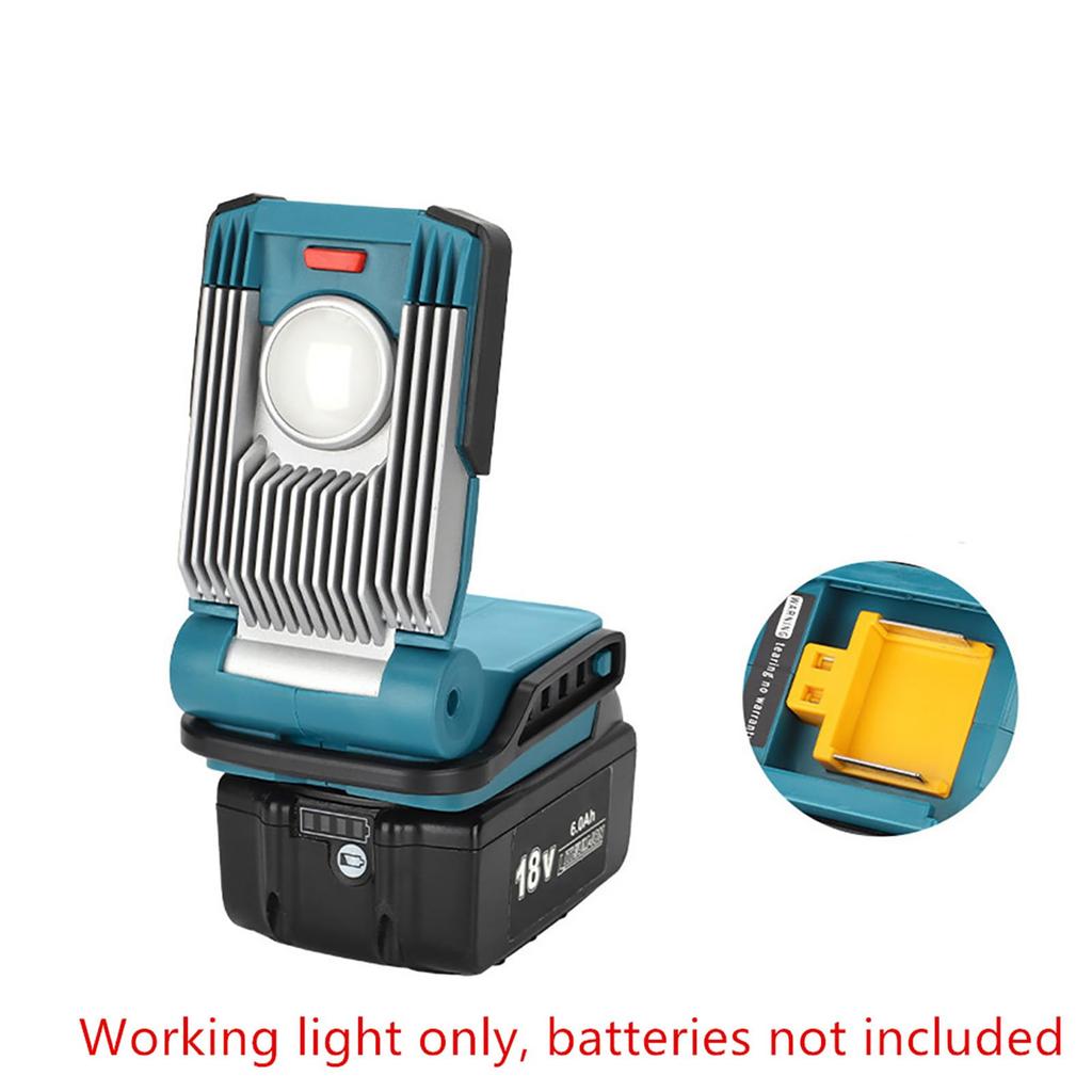 Rechargeable LED Work Light for Makita BL1815 Cordless Outdoor Light 14.4V BL1415/18V Tools, Li-ion Battery,